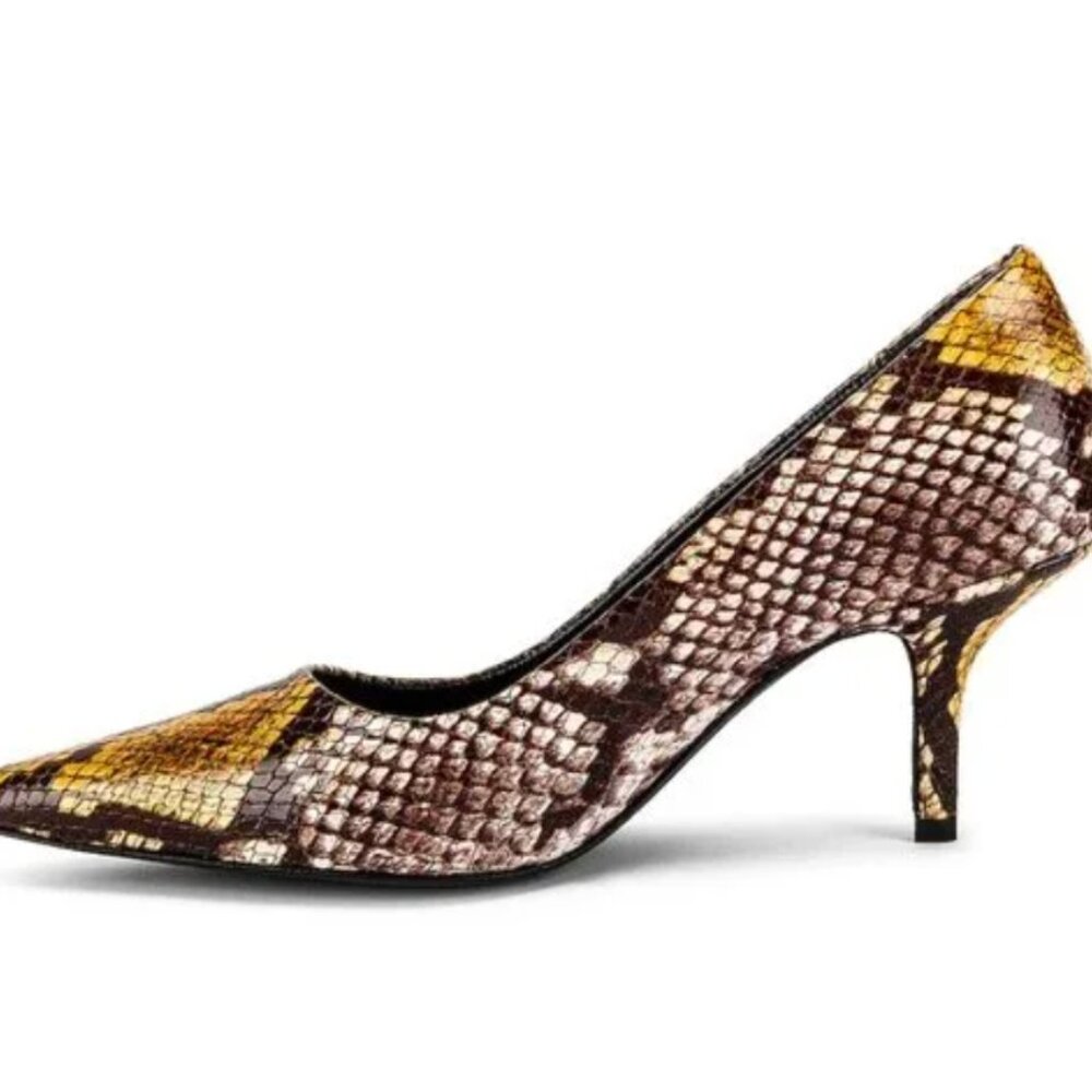 Anine Bing Devon Pumps Leather Python Snakeskin H… - image 1
